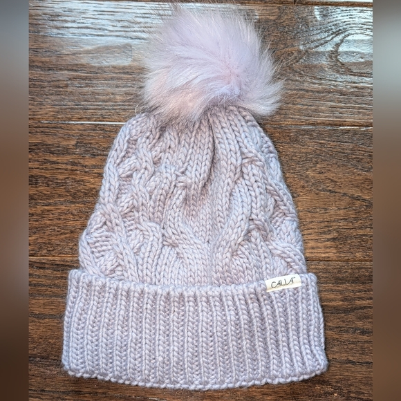 CALIA by Carrie Underwood Accessories - NWT CALIA Pompom Beanie Lavender Purple